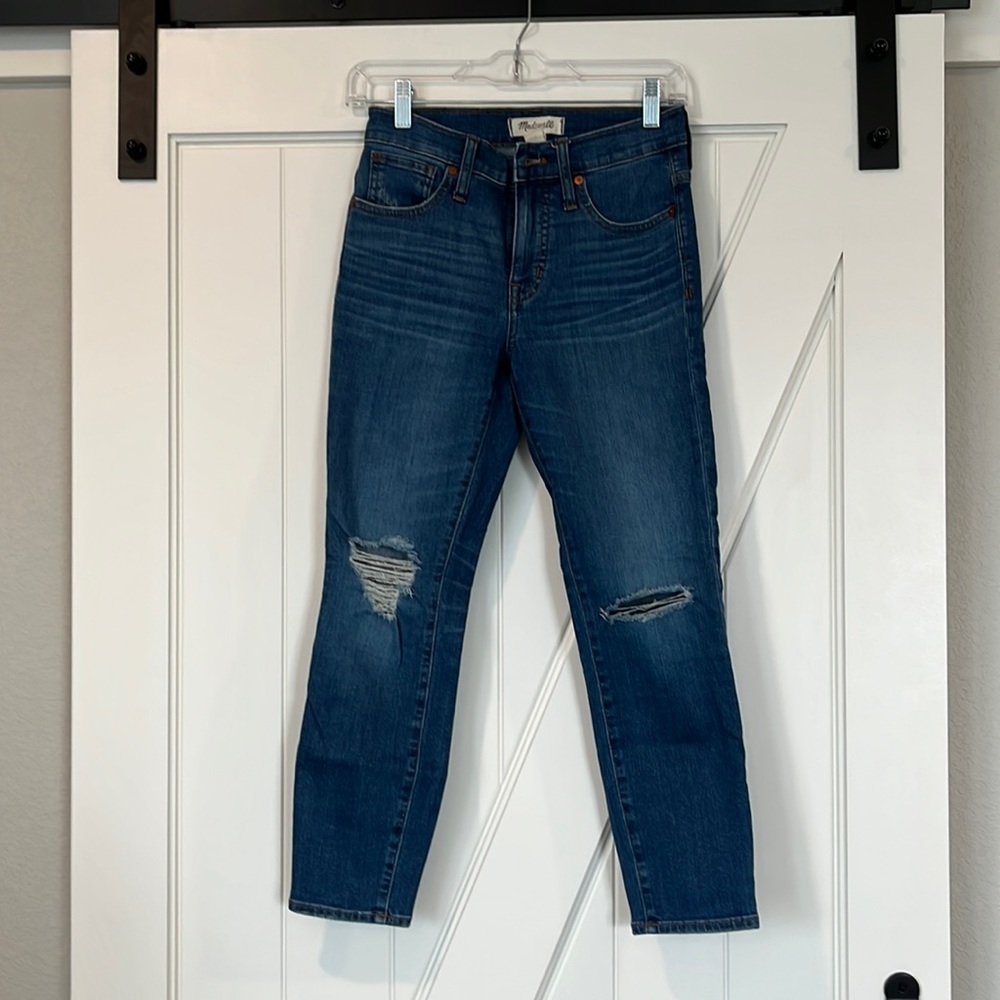 Madewell 9” High rise Skinny Crop Jeans
